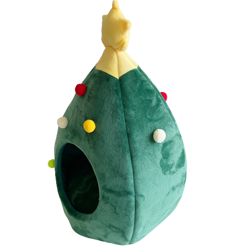 Christmas Tree Cat Bed