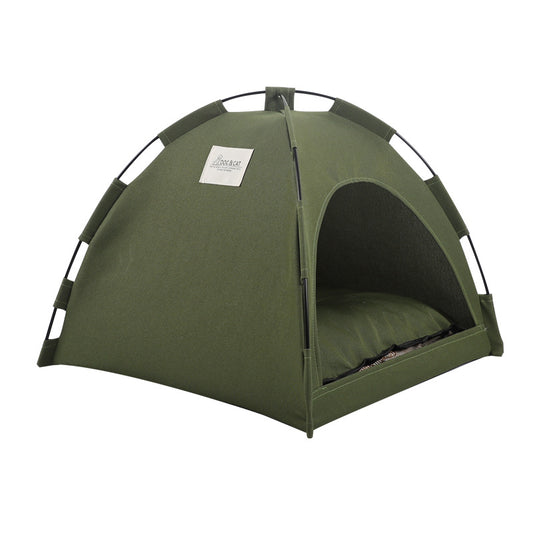 Cross-border Amazon summer cooling mat outdoor pet nest tent breathable foldable solid color simple pet cage