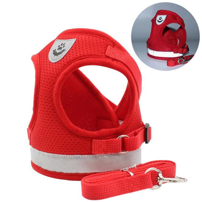 No-pull Reflective Safety Dog Harness in use