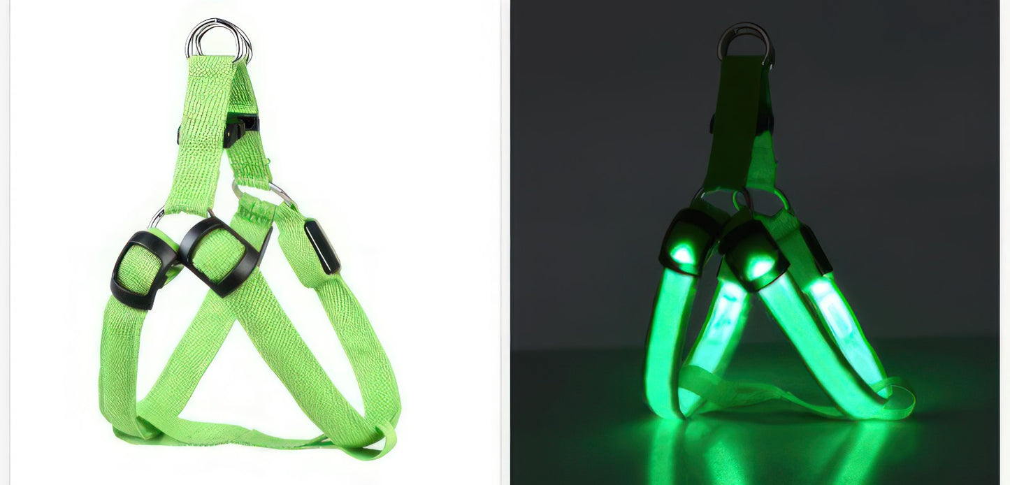 LED luminous Dog Harness