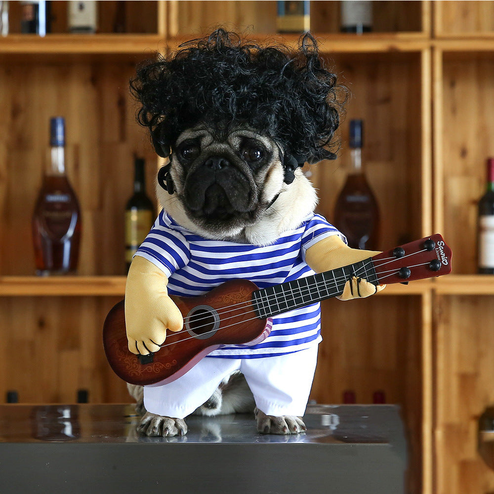 Luxury Retro Rockstar Pet Costume