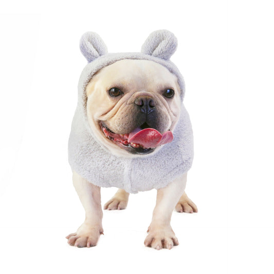 Adorable Fleece Bear Dog Dressing Gown