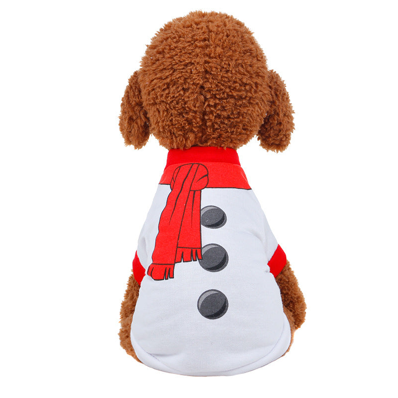 Trendy Dog Christmas Snowman appeal