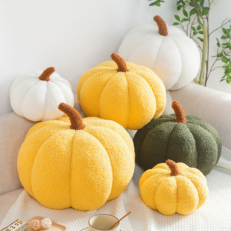 Festive pumpkin cushion as a perfect Halloween home decor